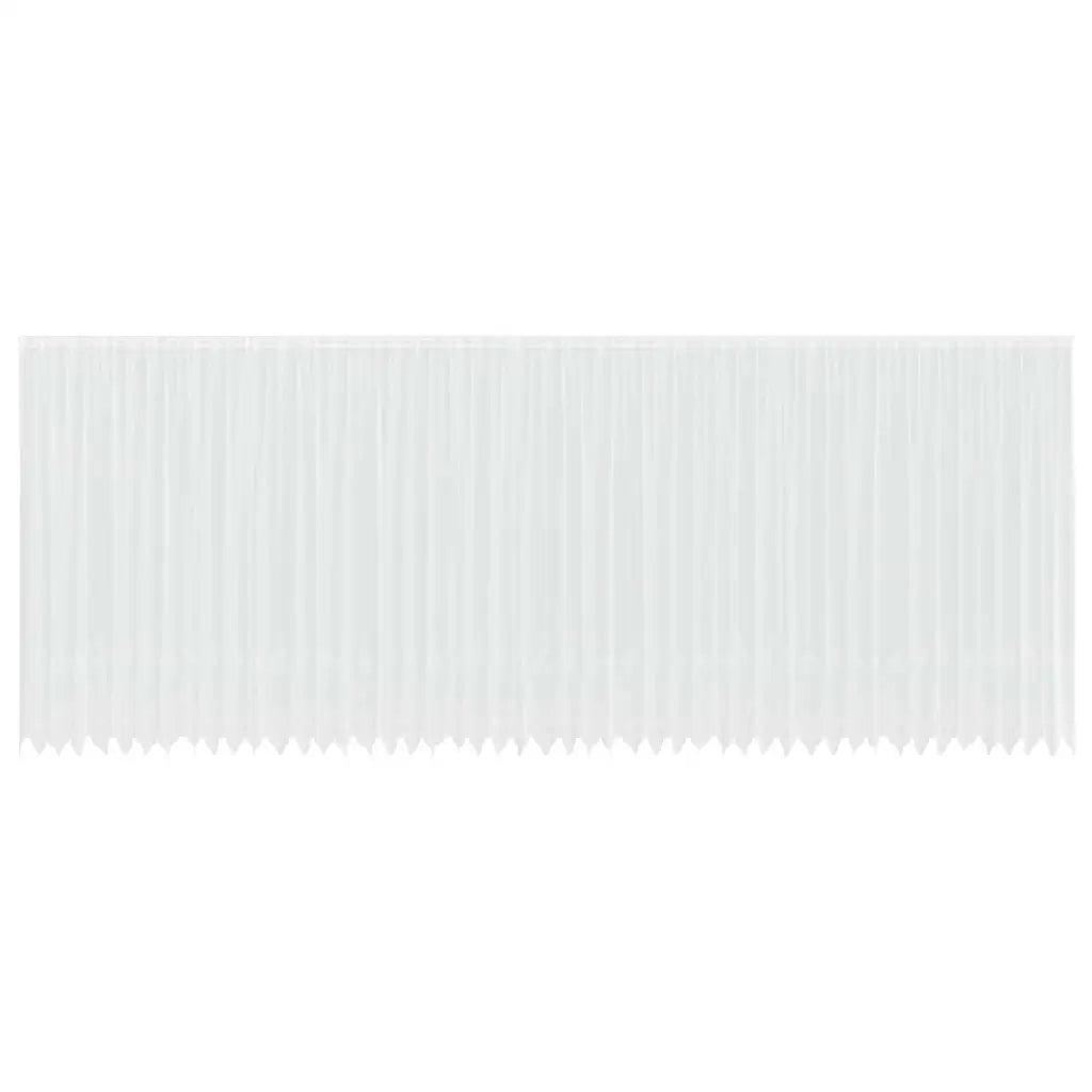 vidaXL Tende con tende Floreale Bianco 1200 x 280 cm Poliestere