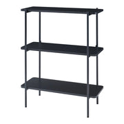 Scaffale dal design senza tempo per soggiorno o camera da letto mobile contenitore indipendente 100 x 80 x 34 cm nero 03_0011153