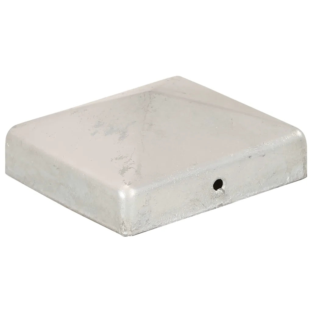 Tappi per Pali a Piramide 6 pz in Metallo Zincato 81x81 mm 145490