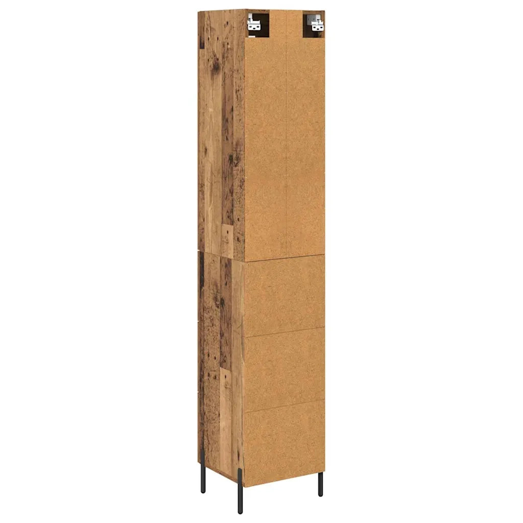Credenza | Madia | Buffet da pranzo | Armadio da pranzo Legno vecchio 34,5 x 34 x 180 cm Legno multistrato