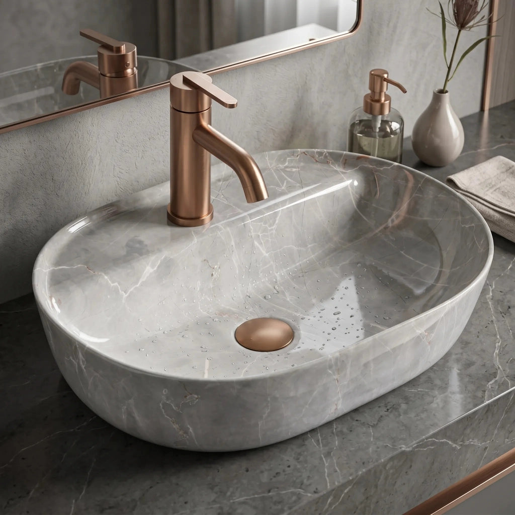 Lavabo Da Appoggio Rea Aura 51 Kashmir