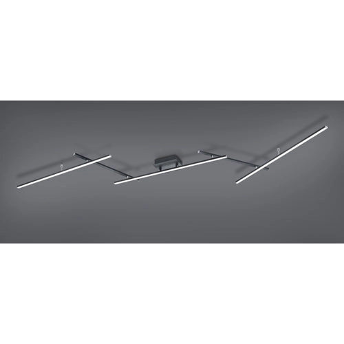 Plafoniera da Interno a led in Metallo Nero Opaco