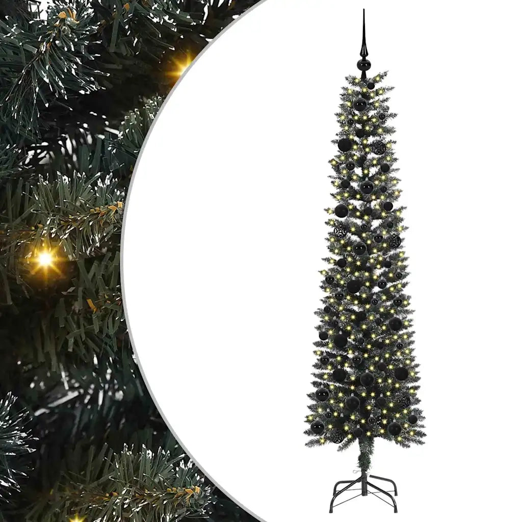 Albero di Natale artificiale con 300 LED Verde 180 cm 3395941