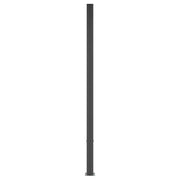 Pannello di recinzione | Recinzione da Giardino WPC e Alluminio Nero