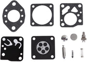 Set di riparazione carburatore per Tillotson RK13HU/RK14HU - Materiale cartaceo e metallico - 3 blocchi di cartone - 2 pacchi di sigillaggio - 6 accessori - Materiale di alta qualità per la riparazione del carburatore