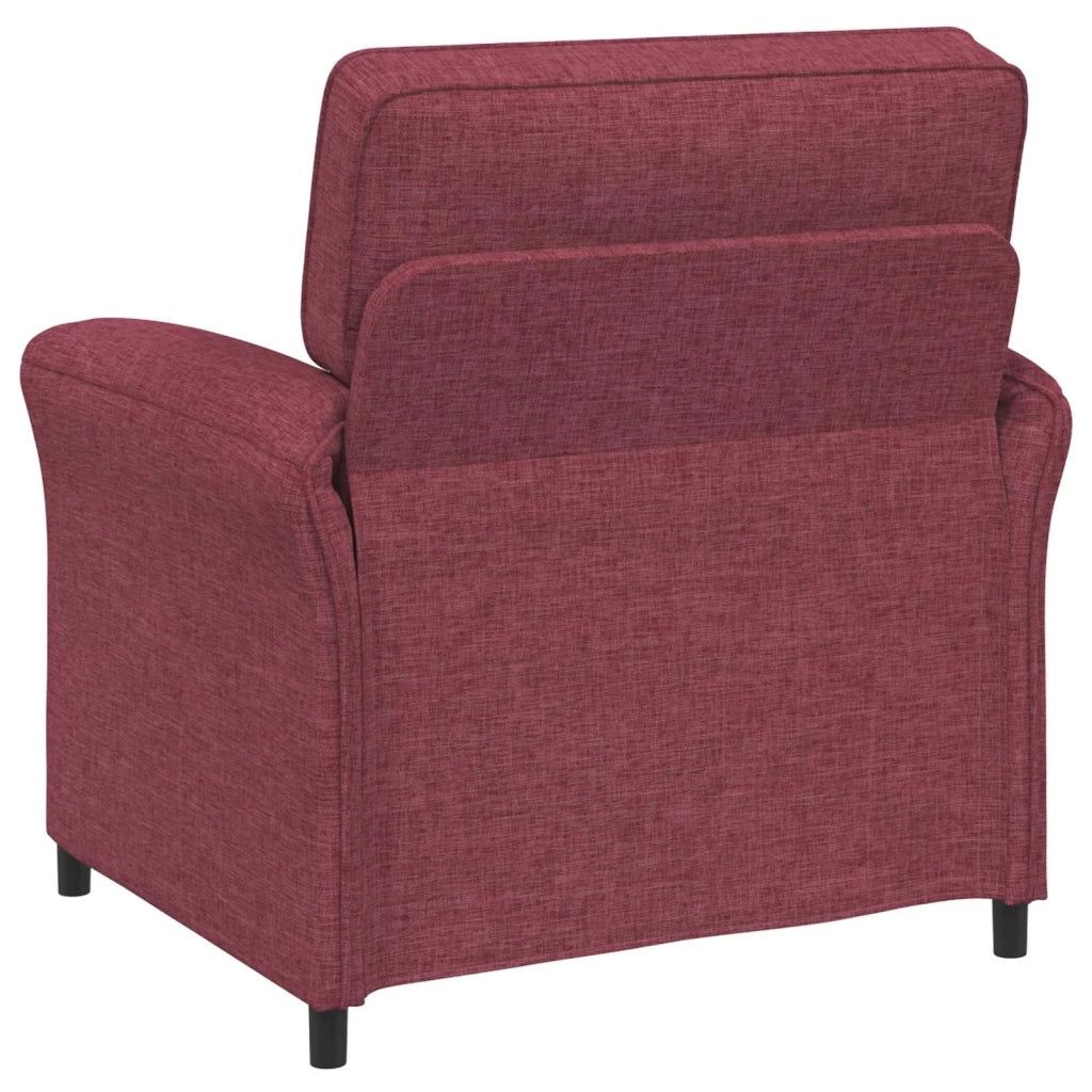 Set di divani 2 pz Rosso Vino Tessuto 3424874