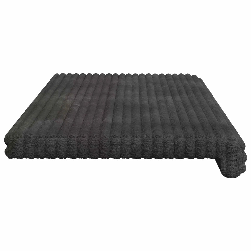 Cuscino per panchina Corduroy Morbido Grigio Scuro 42043374