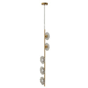 Lampadelle Ario Emily Verticale Vetro Grigio cm 15x16x110