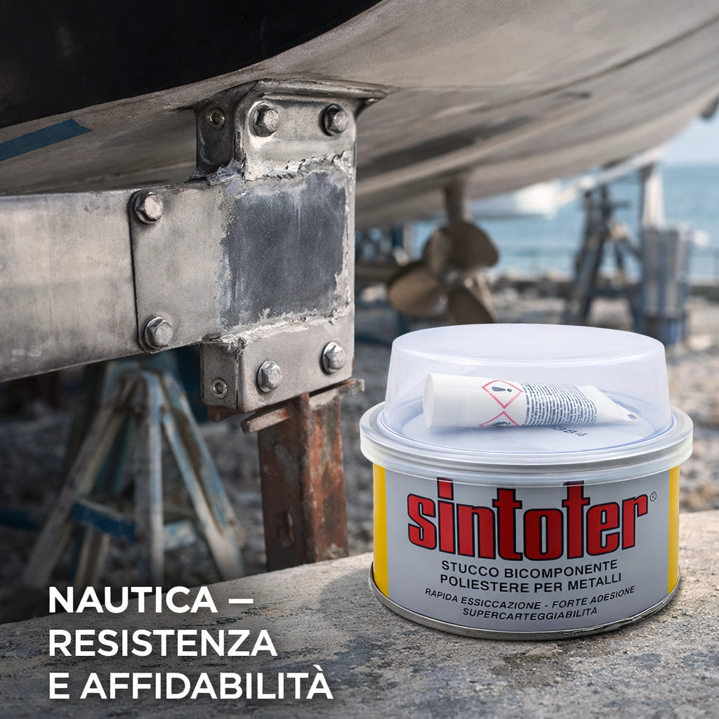 Mastice stucco per metallo e carrozzeria sintofer da 175 ml