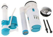 Kit di Reparazione per Water Closet con Funzione Dual Flush - Materiale Kunststof di Alta Qualità - Corrosione-Resistente - Regolabile Volume di Scarico - Set per Water Closet