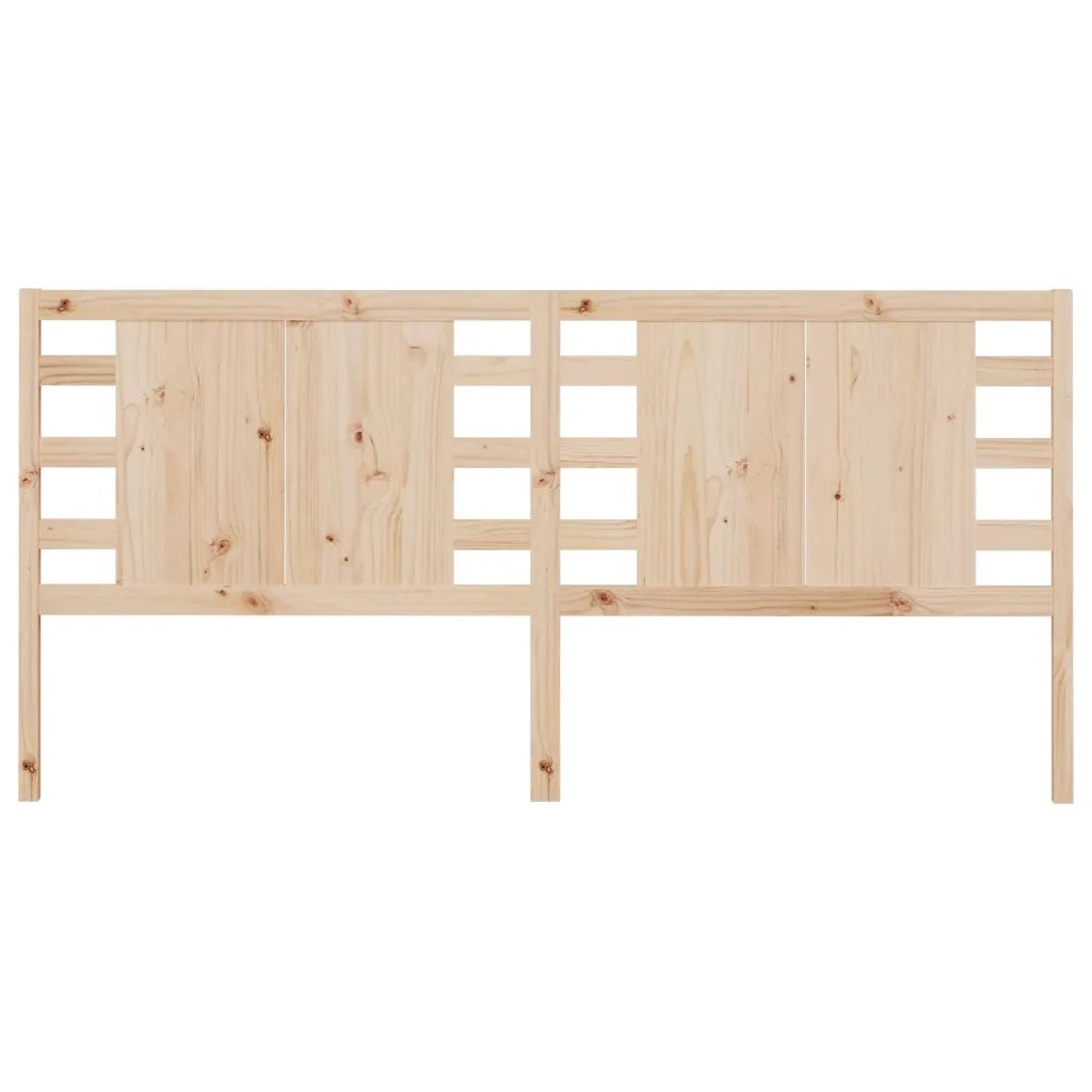 Testiera per Letto 186x4x100 cm in Legno Massello di Pino