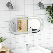 Specchio da bagno LED Trasparente 70 x 30 cm vetro temperato 42045852
