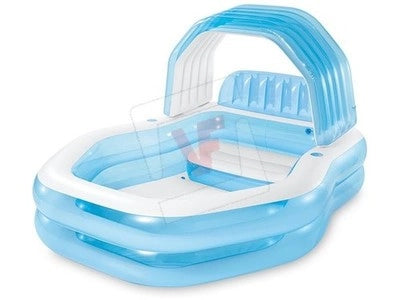 PISCINA FUORITERRA GONFIABILE FAMILY SUNSHADE 229x191x135H CM. INTEX