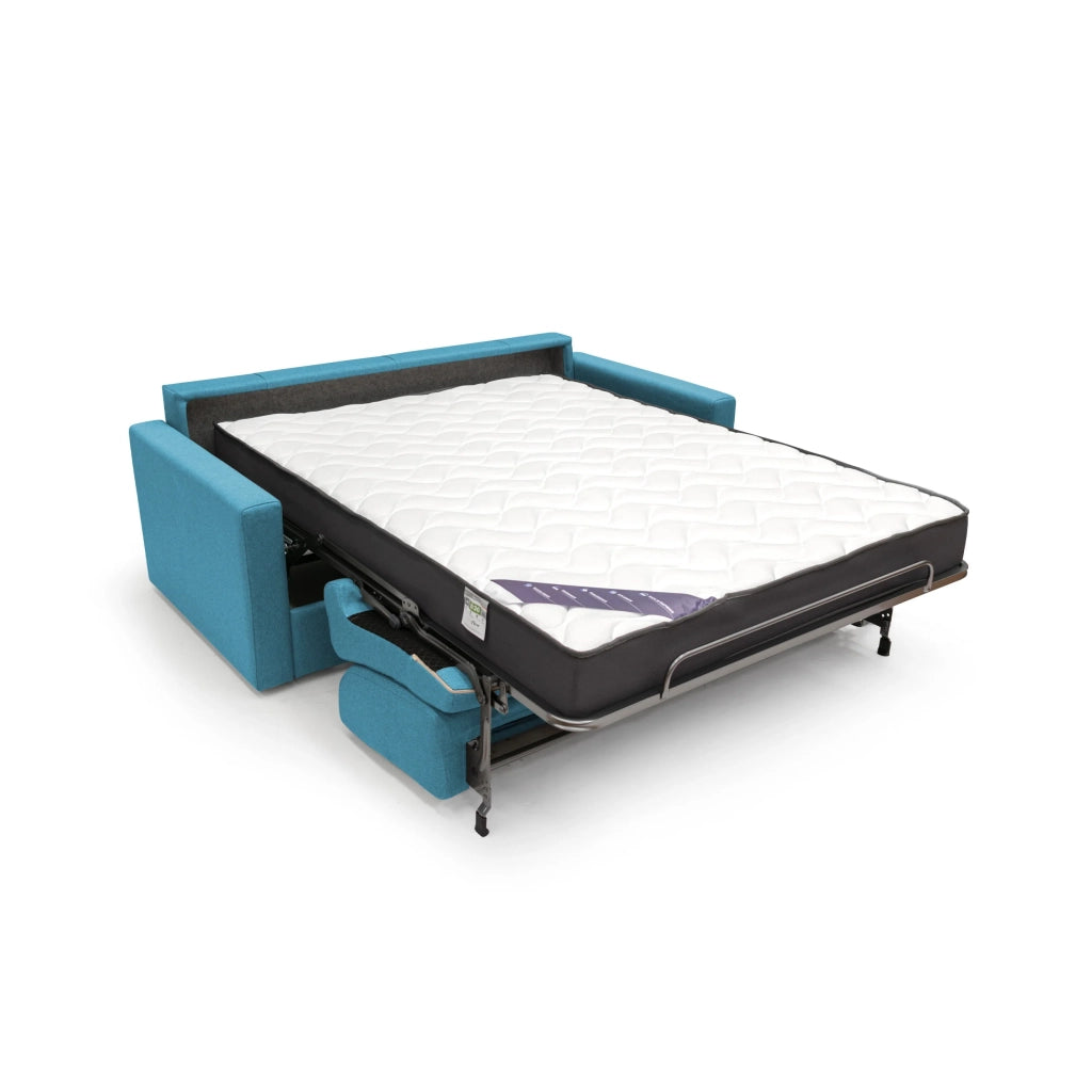 Chris Divano letto matrimoniale tessuto impermeabile 186 cm azzurro