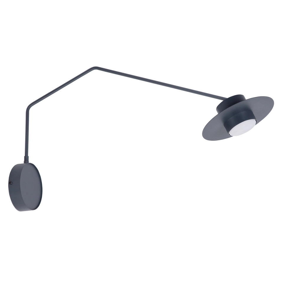 Applique lettura grafite braccio snodato GX53 12W Charlie