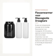 Flessenwarmer Portatile - Schermo LED - Regolazione Temperatura fino a 65 °C - Incluso 2 Flaconi di Olio - Materiale ABS - Olio Riscaldatore