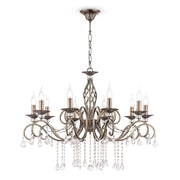 Lampadario Royal Classic in Metallo Grace Ottone