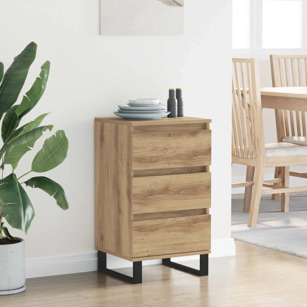 Credenza | Madia | Buffet da pranzo | Armadio da pranzo con cassetto rovere artigianale Legno multistrato