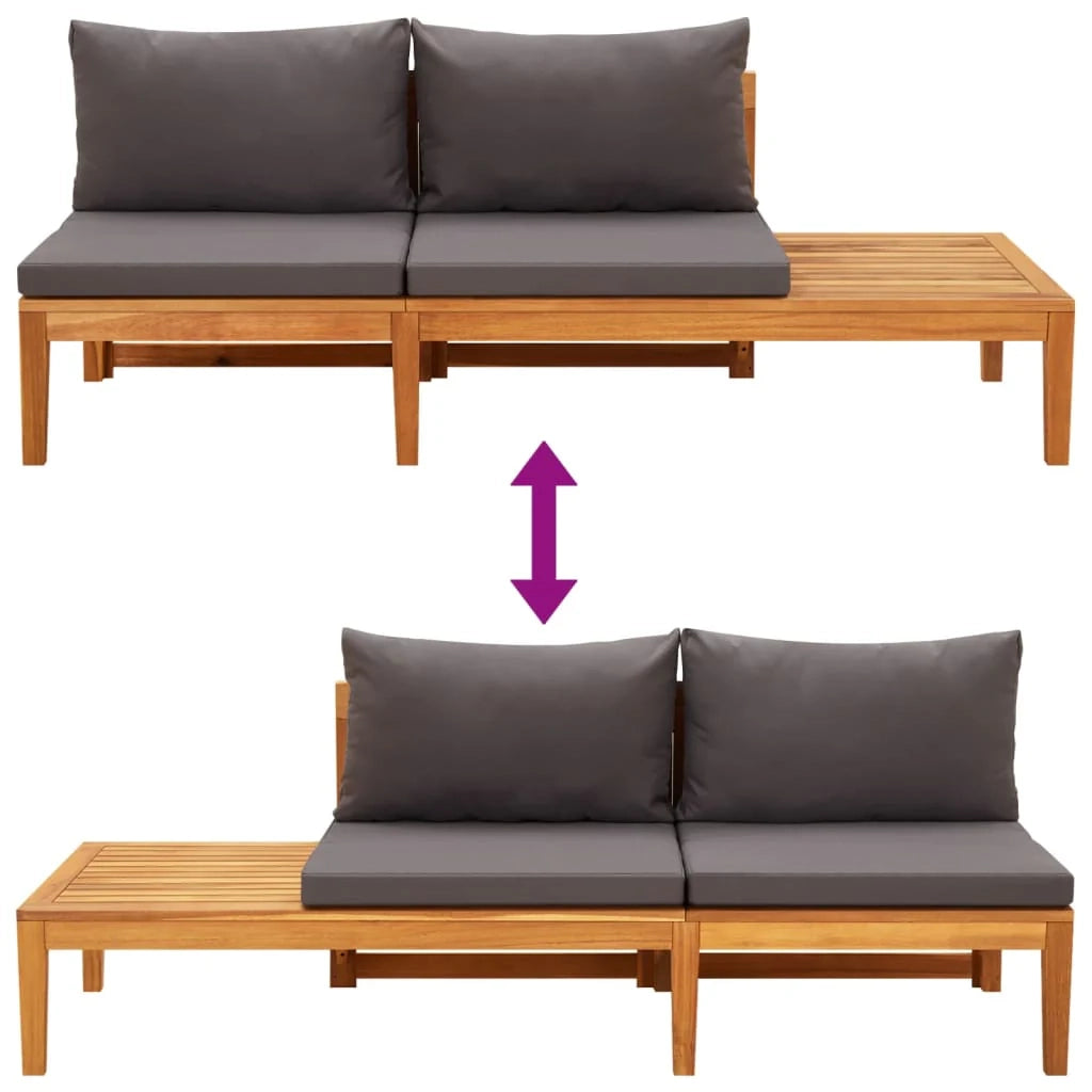 Set di mobili da giardino mobili da esterno 4 pezzi con cuscini legno di acacia grigio scuro 02_0016137