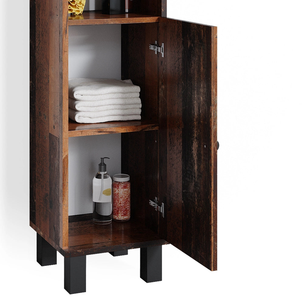 Vicco Set mobili bagno Rovere rustico 4 parti
