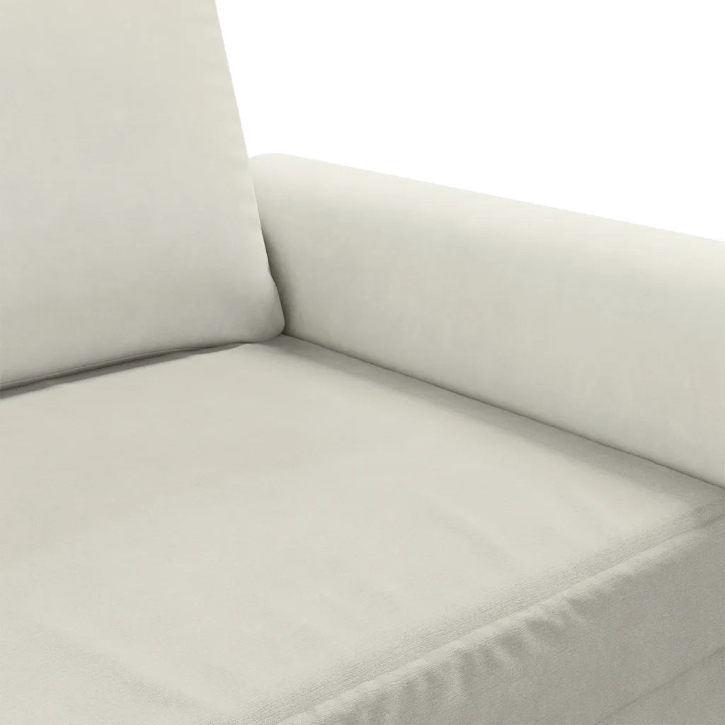 Poltrona-Poltroncina-Divano Sedia Crema 60 cm Velluto 815328