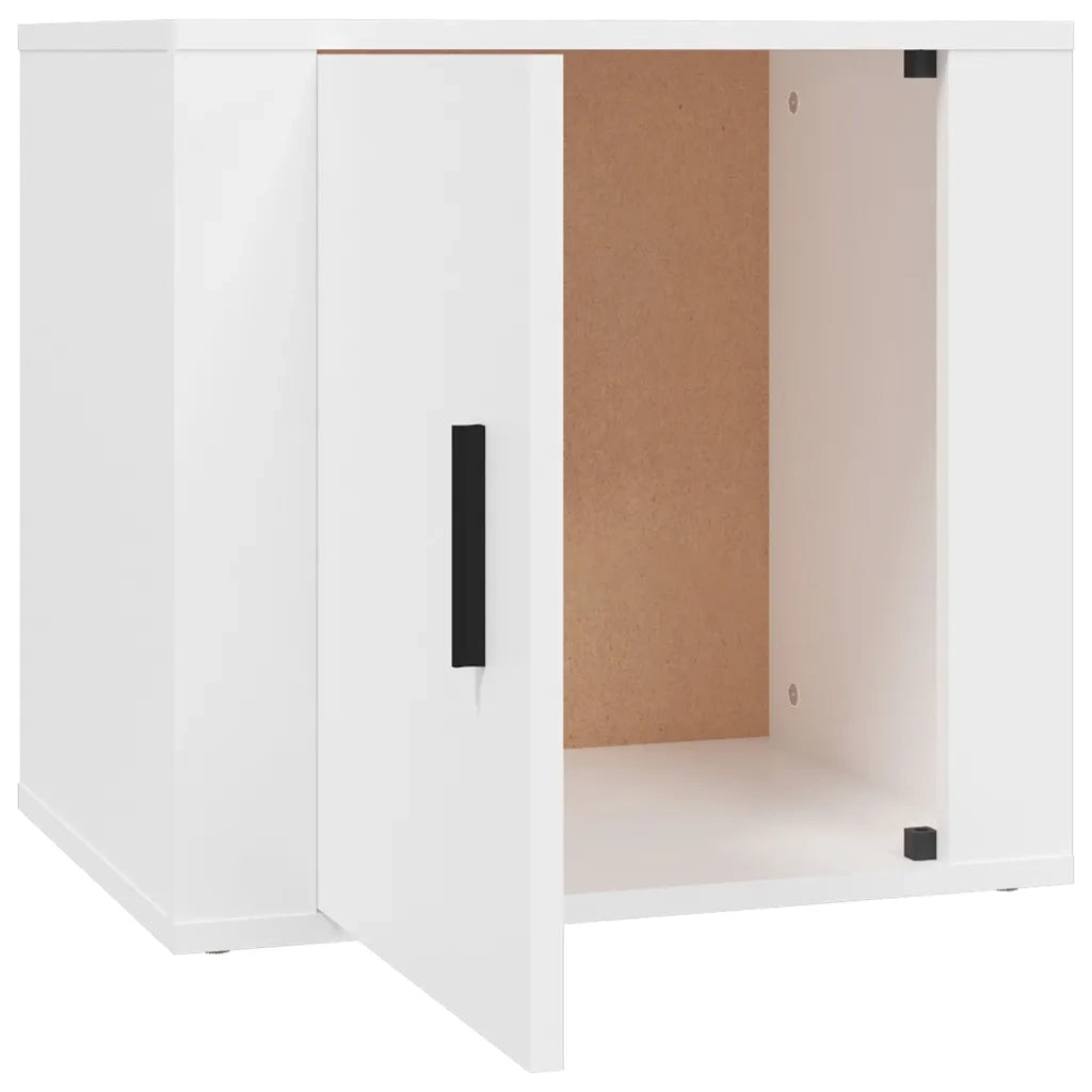 Comodini 2 pz Bianca 50x39x47 cm 816689