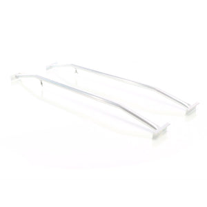 Staffe telo per rimorchi leggeri e carrelli appendice, 2 barre allungabili 100-145cm, in alluminio