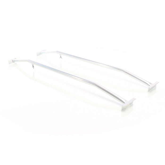 Staffe telo per rimorchi leggeri e carrelli appendice, 2 barre allungabili 100-145cm, in alluminio