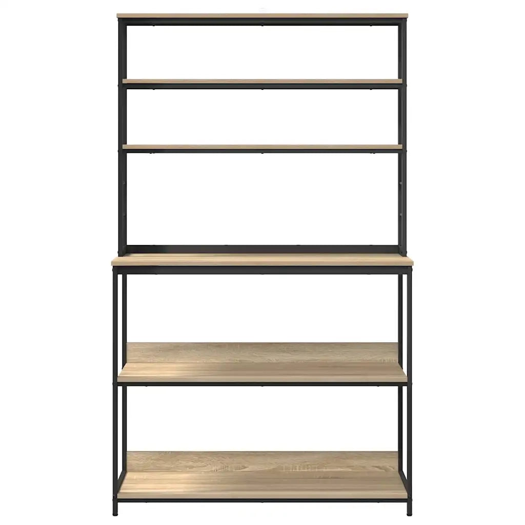 Mensola da cucina-Scaffale per Cucina Rovere Sonoma 100 x 40 x 168 cm
