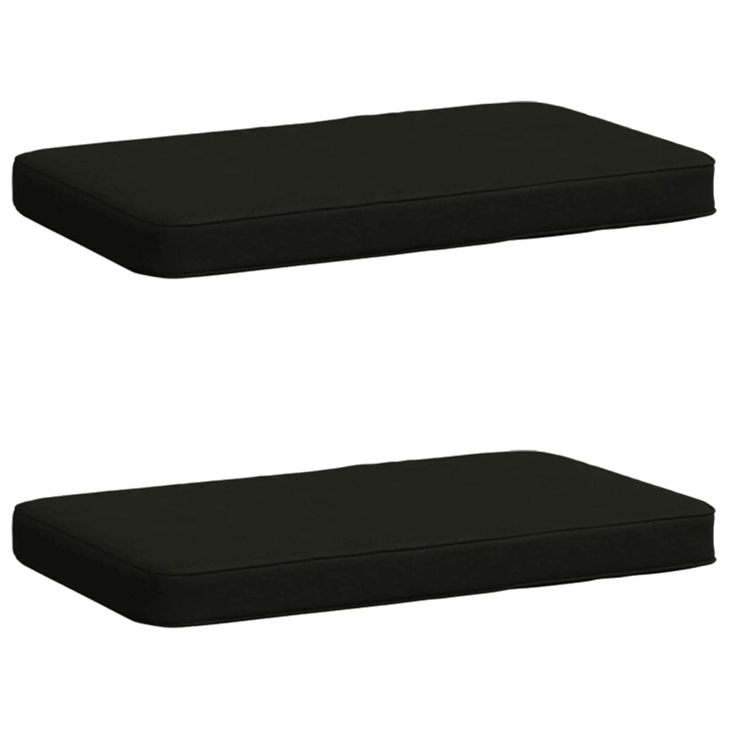 Cuscini per Panchina a 2 Pezzi VUGHT 2 pcs 100% Poliestere Nero 951009