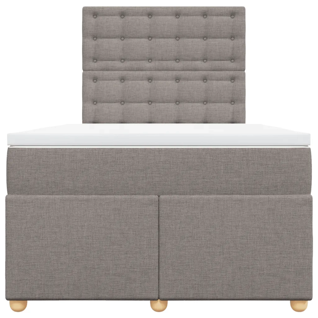 Giroletto a Molle con Materasso Tortora 120x200 cm in Tessuto 3291265