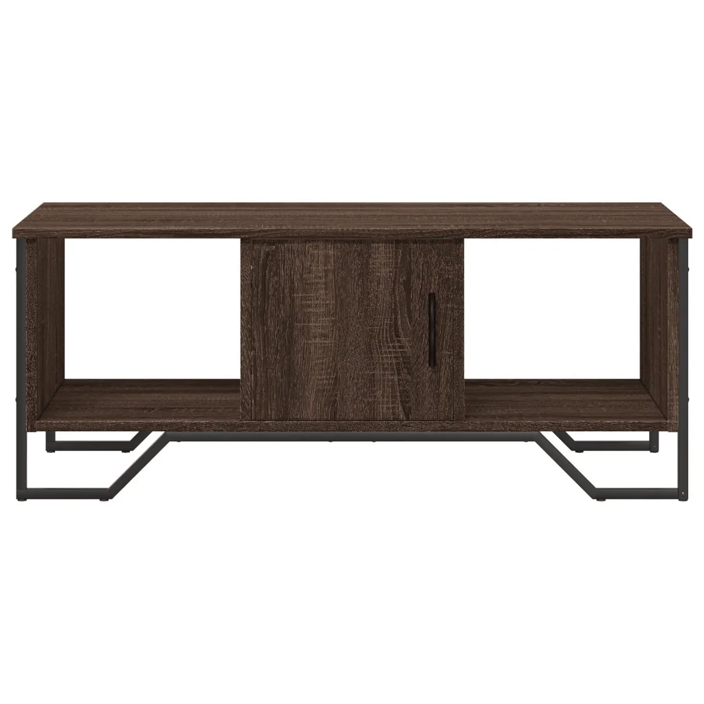 Tavolino Salotto Rovere Marrone 100x51x40 cm Legno Multistrato 848493