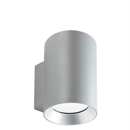 Show - Applique Cilindrico Da Parete A Led 10W A Luce Singola Fredda Colore Alluminio