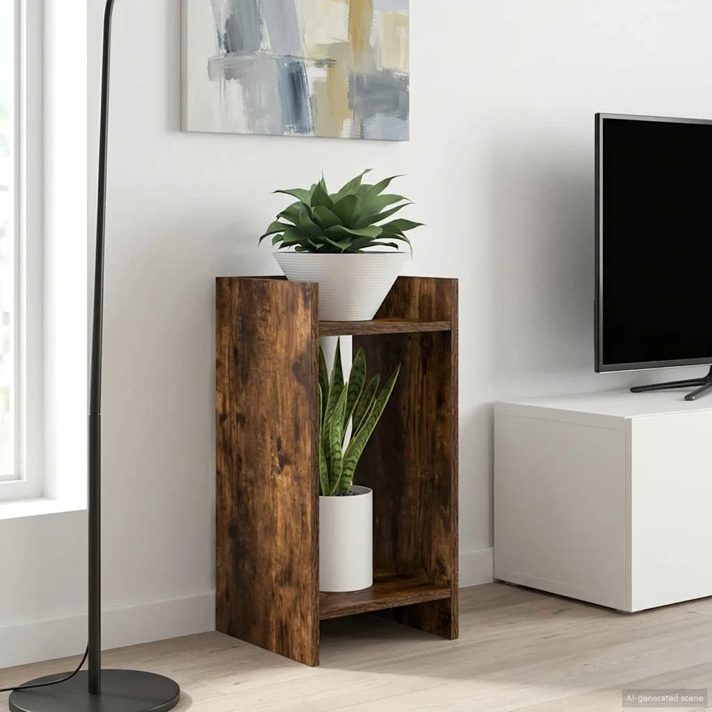 Supporto per piante Quercia Affumicata 30 x 30 x 60 cm 899602