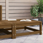 Sedia da giardino-Poggiapiedi da Giardino 70x70x30 cm ambra in Legno di Pino