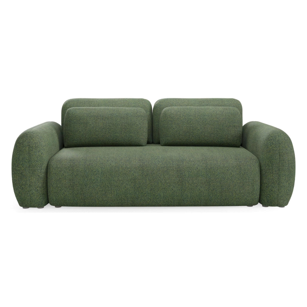 Sessame, Divano Letto 3 Posti Contenitore, 266x121 cm Verde
