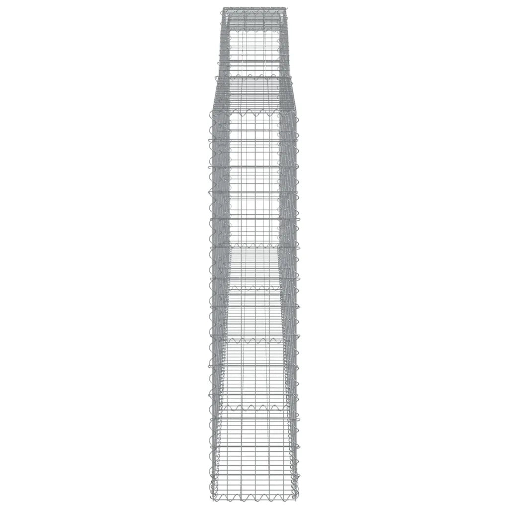 Cesto Gabbione ad Arco 400x30x140/160 cm Ferro Zincato