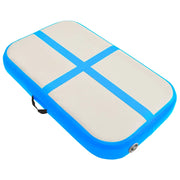 Tappetino Ginnastica Gonfiabile con Pompa 60x100x20 cm PVC Blu CFW7398813