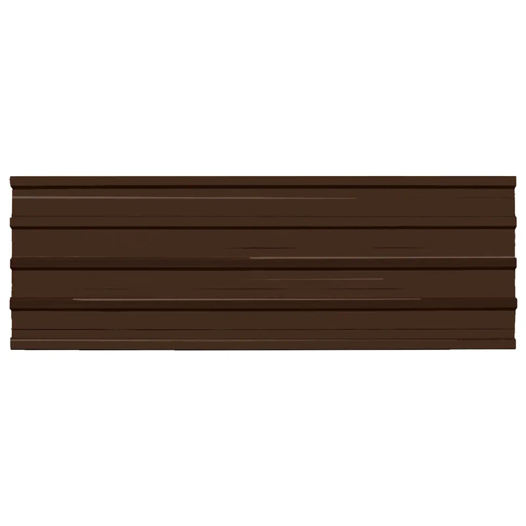 Pannello per tetto 12 pz Marrone 129 x 45 cm Acciaio zincato 42047076