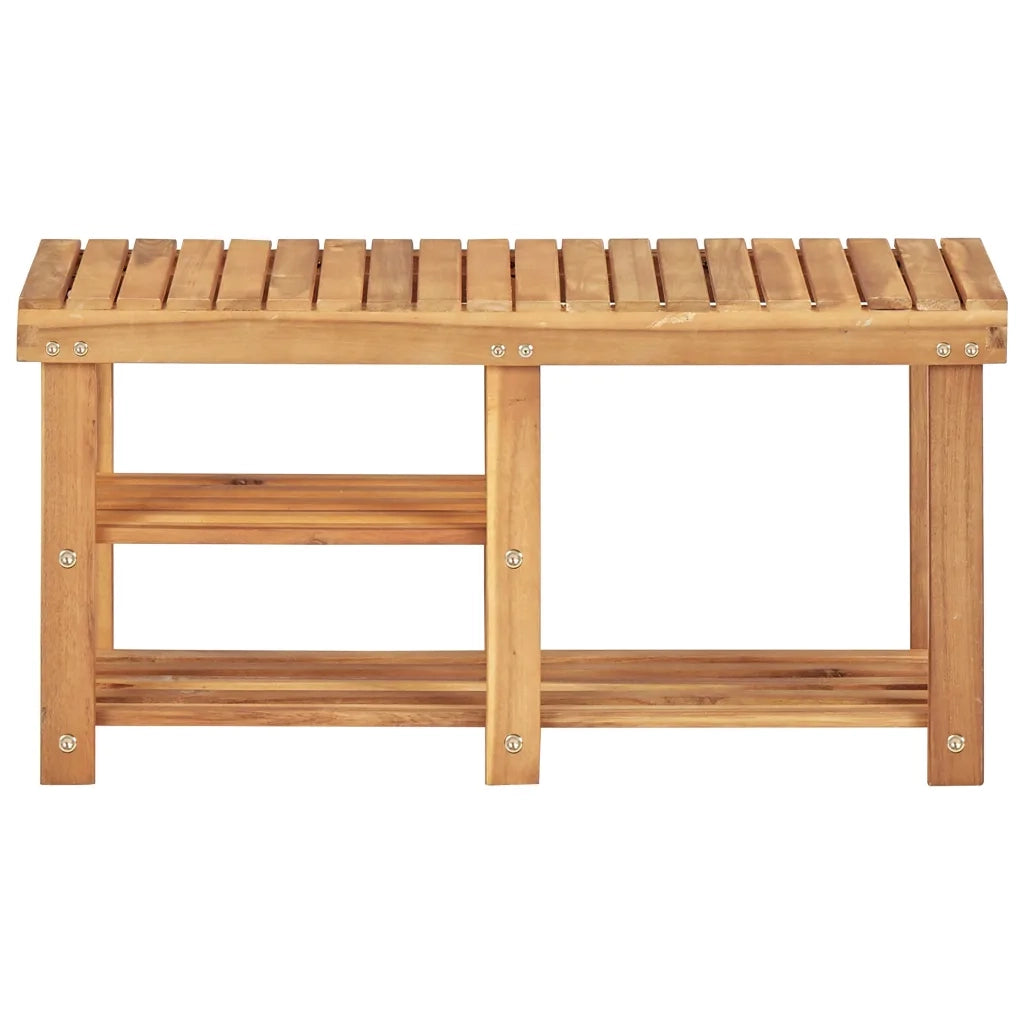 Scarpiera | Mobile per scarpe 90x32x46 cm in Legno Massello di Acacia