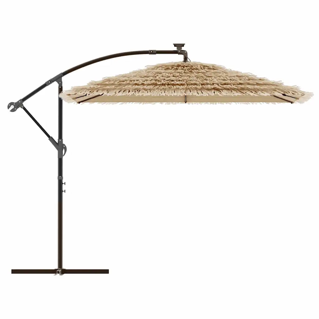 Ombrellone Giardino con Palo in Acciaio Marrone 246x246x230 cm 4005074
