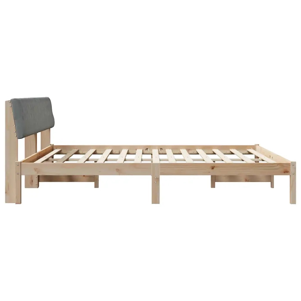 Struttura del Letto Marrone e grigio chiaro 200 x 200 cm