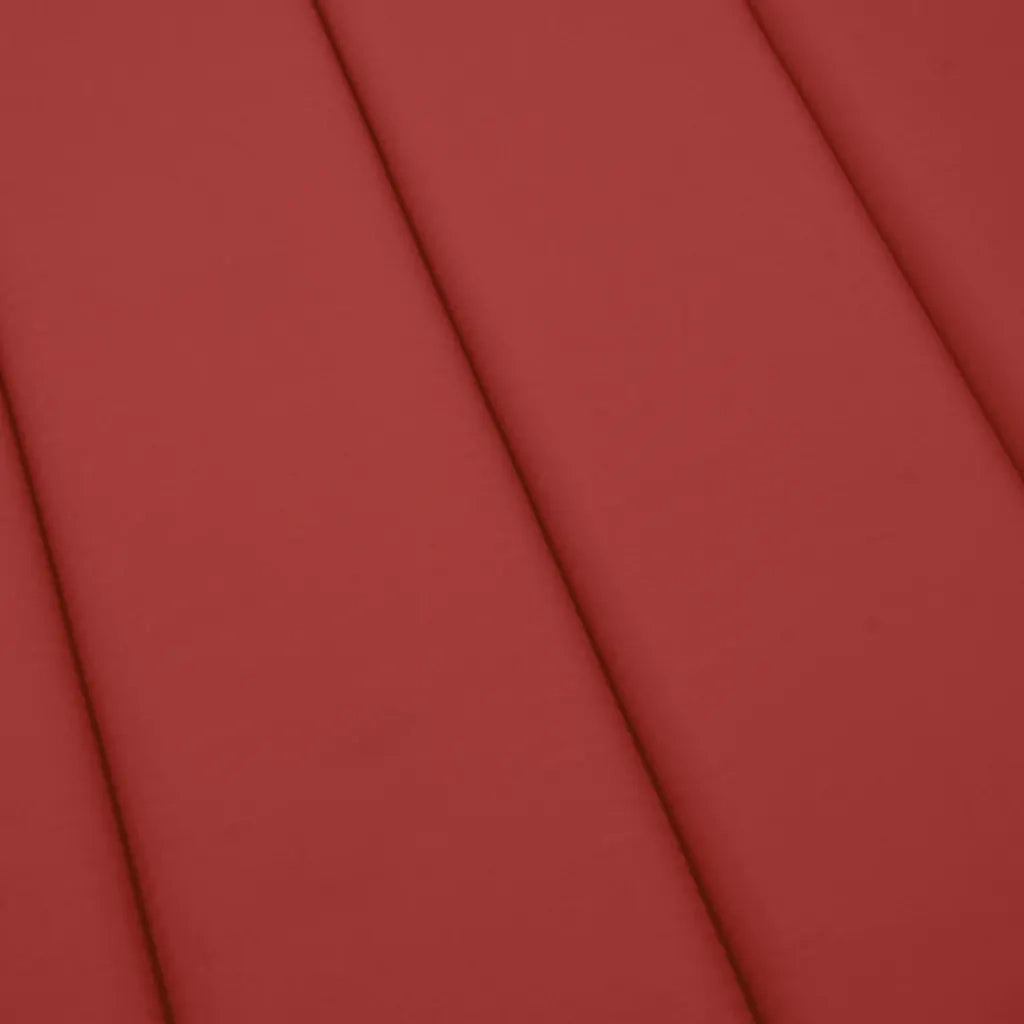 Cuscino per Lettino Rosso 200x70x3 cm in Tessuto Oxford