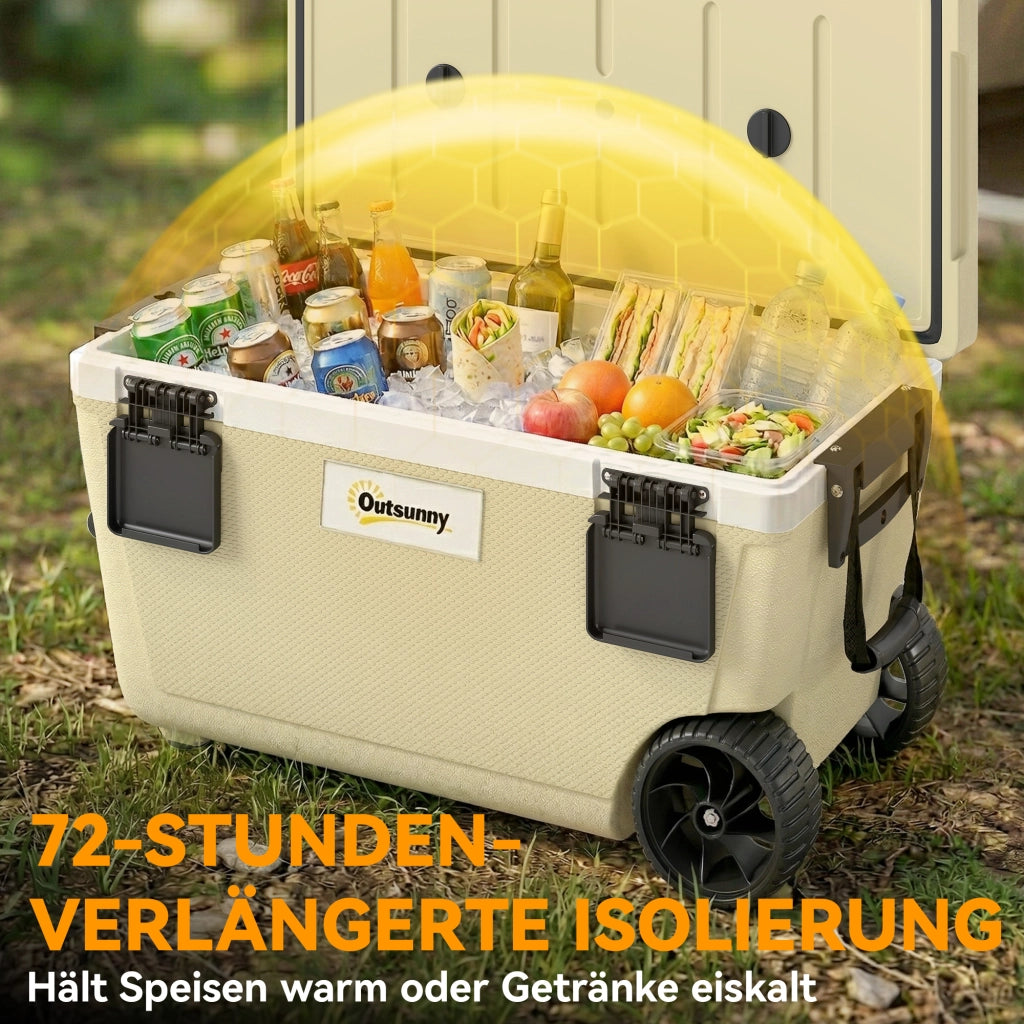 Thermobox Passiva 70L per Giardino ¨C Zephmum ¨C Grigio, Poliuretano, 70 Litri