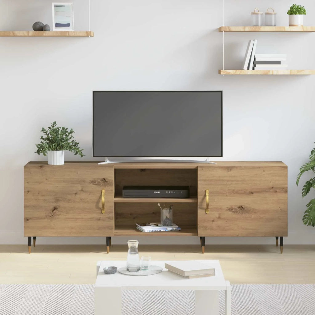 Mobile TV rovere artigianale 150 x 30 x 50 cm Legno multistrato