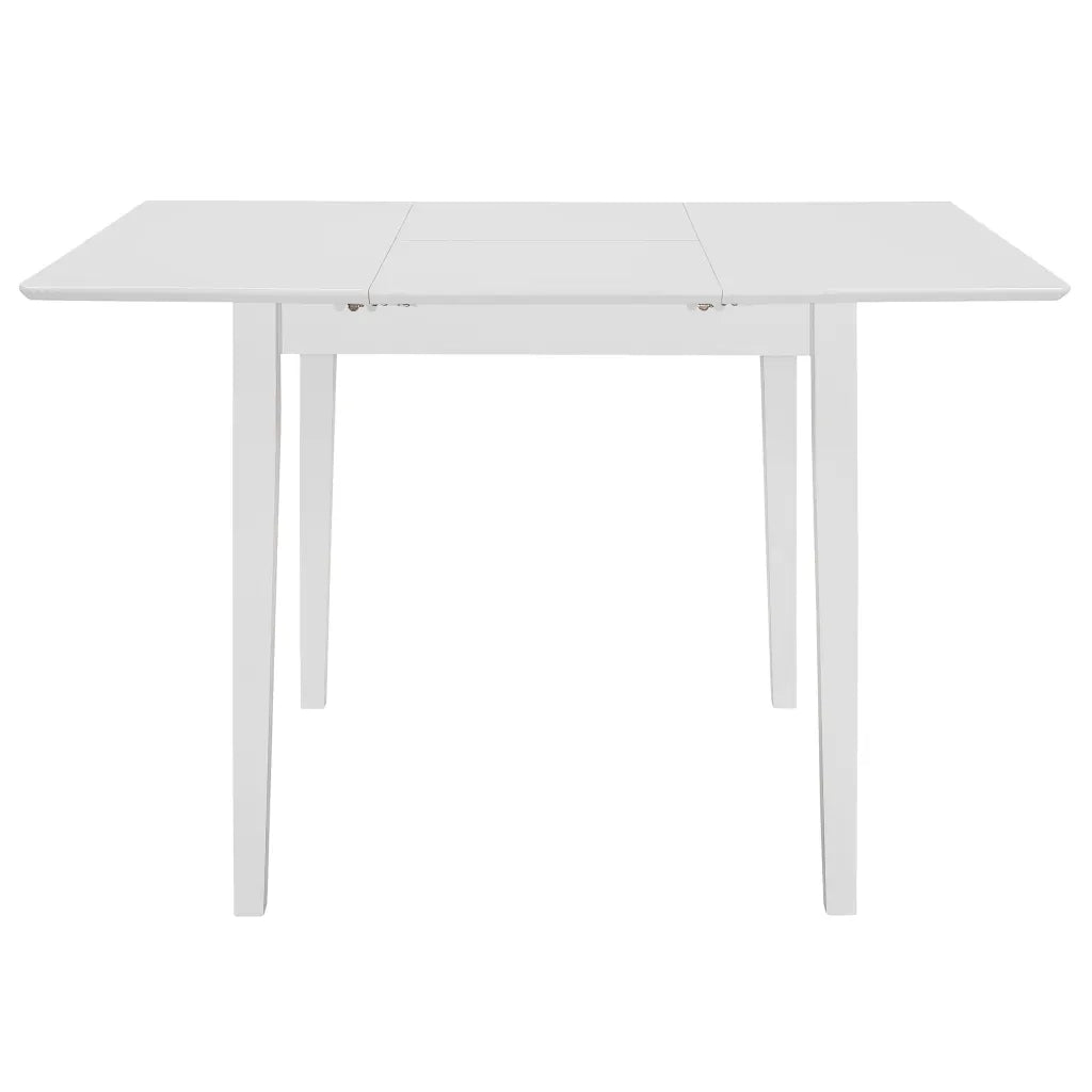Tavolo da Pranzo Estensibile Bianco (80-120)x80x74 cm in MDF 247626