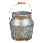 Cubo metallo argentato 21xd18x21/32,5ht:18