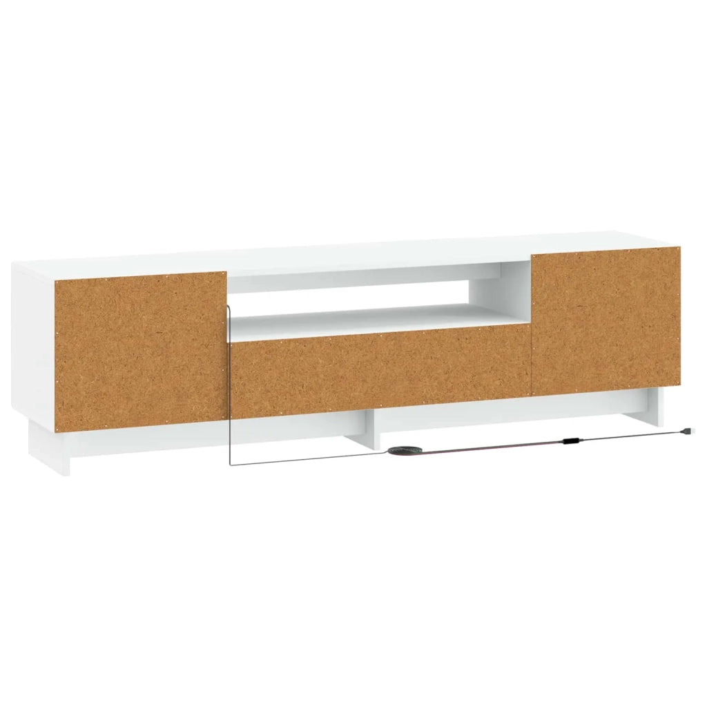 Mobile TV LED EDE 153 x 35 x 43 cm Bianco Legno ingegnerizzato 896025