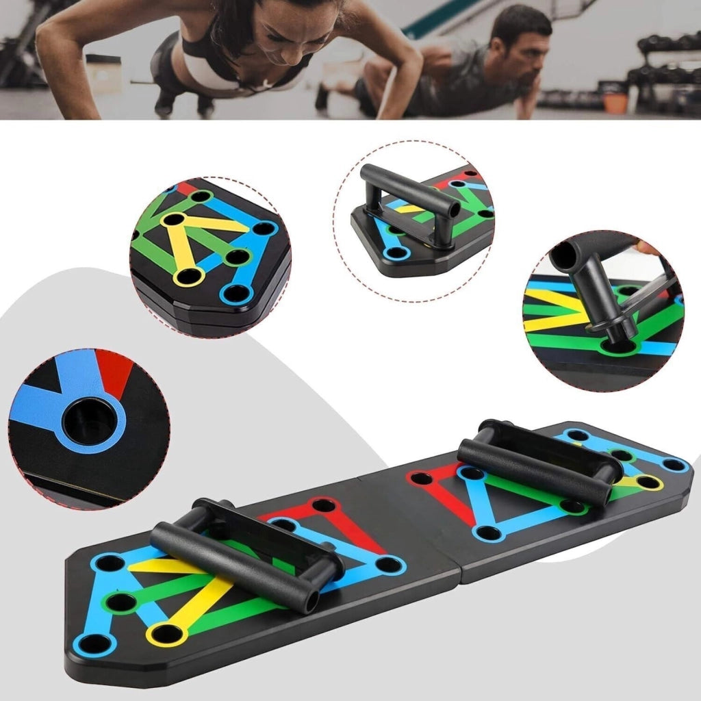 TAVOLA PUSH UP PER FLESSIONI PETTORALI SPALLE E DORSALI FITNESS E BODY BUILDING