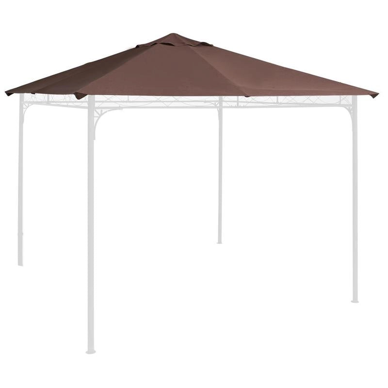 TELO TRASPIRANTE PER GAZEBO 3 X 3 MT IN COLORE CAFFÈ